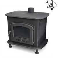 Печь камин со смотровым окном