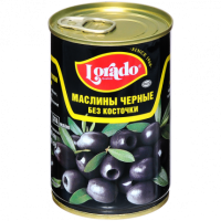 Маслины черные без косточки, 300 мл
