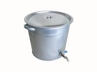 Бак с краном и крышкой 32 л, ст. 0,55 мм