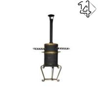 Печь под казан с кованными элементами