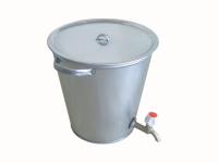 Бак с краном и крышкой 15 л, ст. 0,55 мм