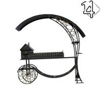 Мангал "Домик" в комплекте с кочергой и совком