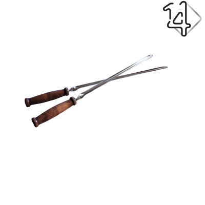 Шампур с деревянной ручкой