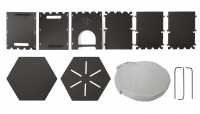 Печь для казана шестигранная