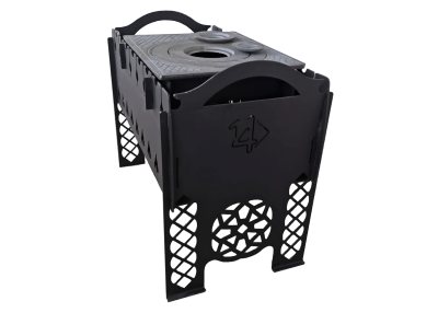 Мангал разборный с чугунной плитой П1-3