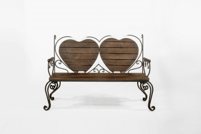 Скамейка "Для влюбленных" с подлокотниками